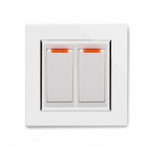 Crystal CT 20A Dual Switch with Neon White